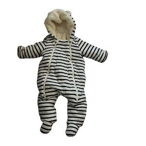 GAP Navy and White Striped baby Bodysuit